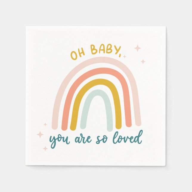 Oh Baby You Are So Loved Napkin (Front)