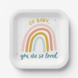 Oh Baby You Are So Loved Paper Plate