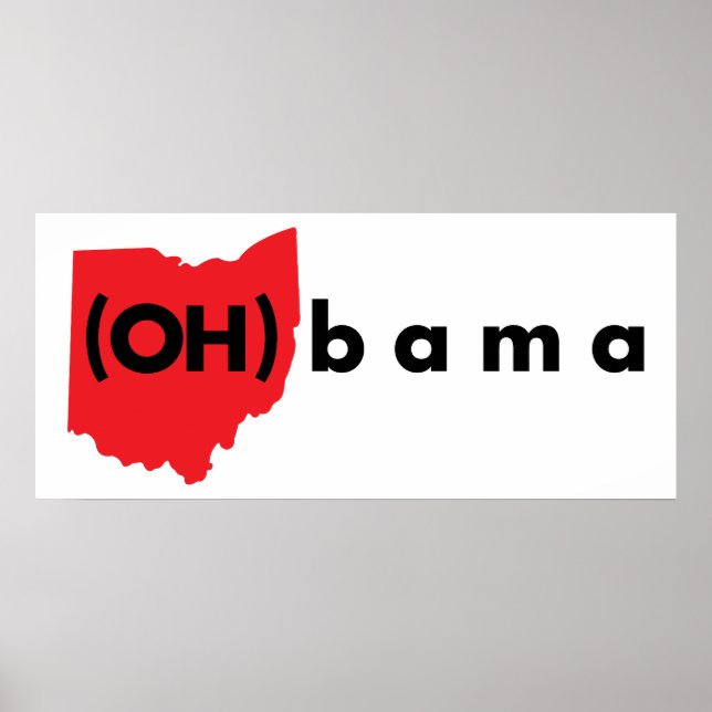 (OH)bama - Red and Black Poster (Front)