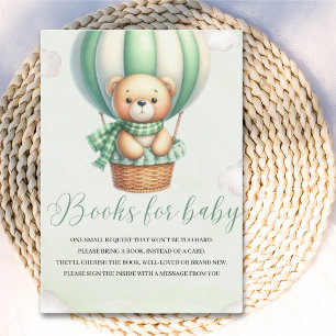 Oh Boy, Adorable Bear Baby shower boy Enclosure Card