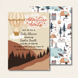 Oh Boy, Adventure Awaits, Hot Air Balloon Invitation