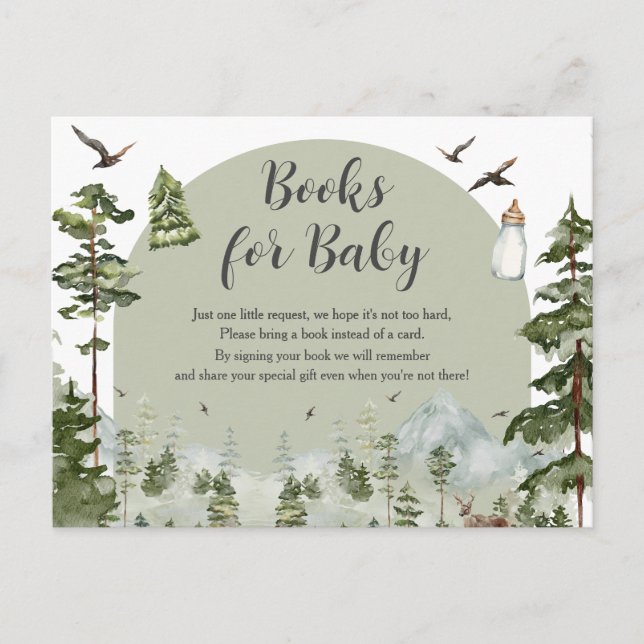 Oh Boy Adventure Pine Forest Books for Baby Postcard (Front)