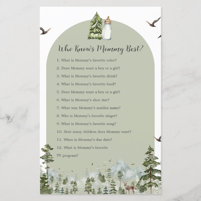 Oh Boy Adventure Pine Forest Who Know Mummy Best (Front)