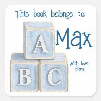 Oh Boy Baby Bring a Book Instead of Card Sticker