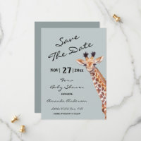 Oh Boy Baby Giraffe Baby Shower