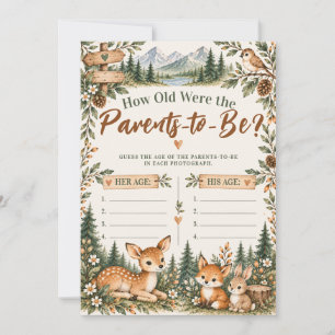 Oh Boy Baby Shower Adventure Woodland Mountain Invitation