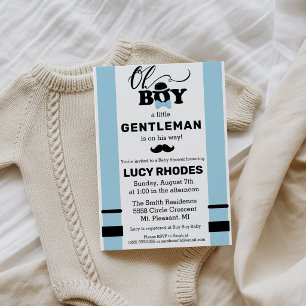 Oh Boy! Baby Shower Invitation