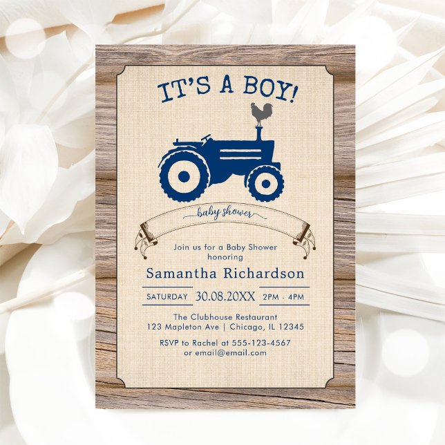 Oh Boy Baby Shower Invitation (Creator Uploaded)