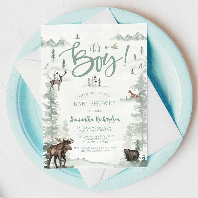 Oh Boy Baby Shower Invitation (Creator Uploaded)