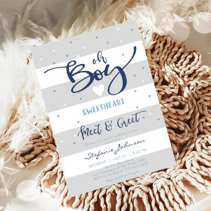Oh Boy Baby Shower Invitation