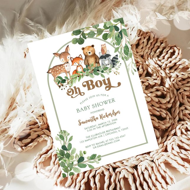 Oh Boy Baby Shower Invitation (Creator Uploaded)