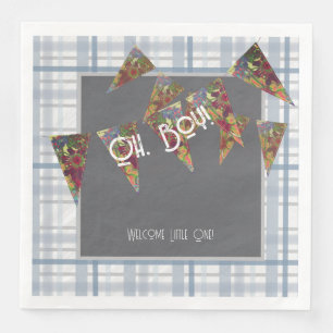 Oh, Boy! Baby shower napkins