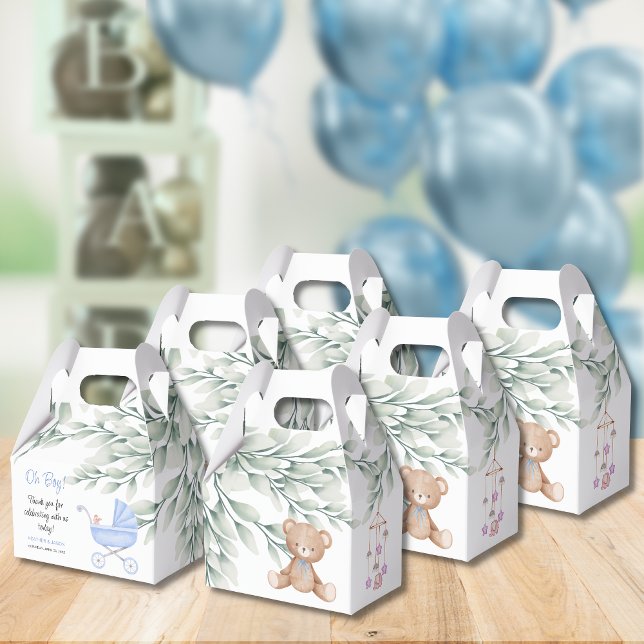Oh Boy Baby Stroller and Mobile Shower Favour Box (Creator Uploaded)