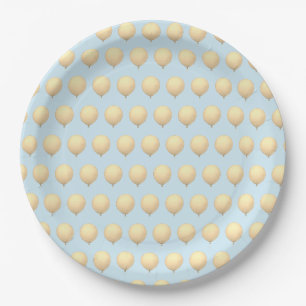 Oh boy! Balloon baby is due Paper Plate