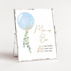Oh Boy Balloon Baby Shower Mum Osa Bar Poster