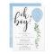 Oh Boy balloon greenery eucalyptus baby shower
