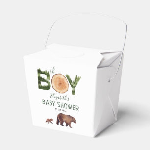 Oh Boy Bear Baby Shower  Favour Box