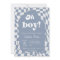 Oh Boy! Blue Chequered | Gingham | baby shower