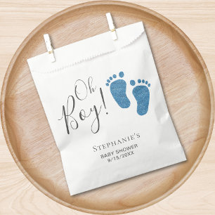 Oh Boy Blue Feet Baby Shower Favour Bag