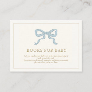 Oh boy Blue Ribbon Cute Elegant Books for baby Enclosure Card