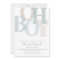 Oh Boy Boho Blue & Beige Minimalist Baby Shower