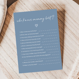 Oh Boy Boho Minimalist Baby Shower Who knows Game