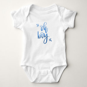 Oh Boy - Calligraphy Baby Bodysuit