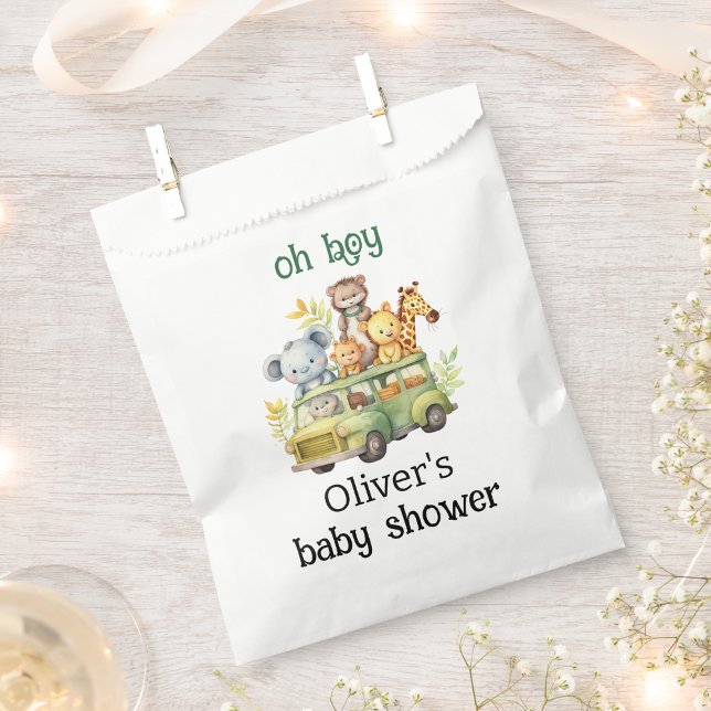 oh boy cute jungle safari animals baby shower favour bag (Creator Uploaded)