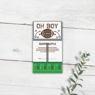 Oh Boy Football Baby Shower Enclosure Card