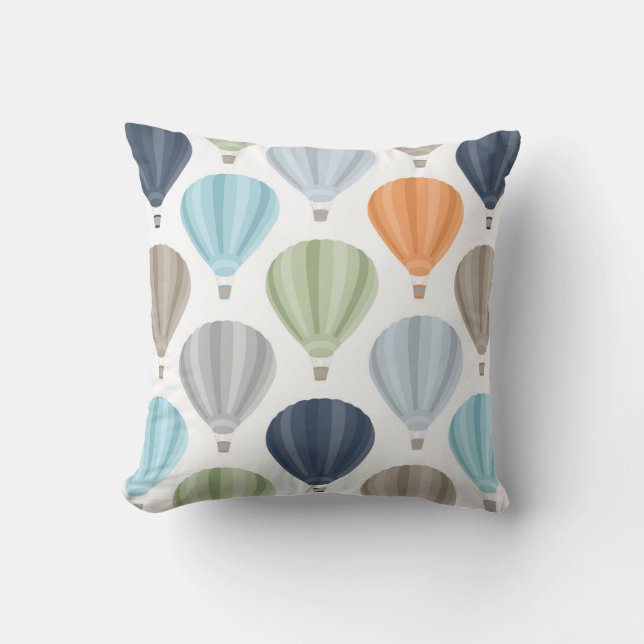 OH BOY Hot Air Balloons Pattern Cushion (Front)