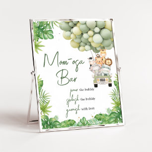 Oh Boy Jungle Safari Baby Shower Mum Osa Bar Poster
