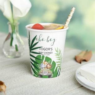 Oh Boy Jungle Safari Baby Shower Paper Cup