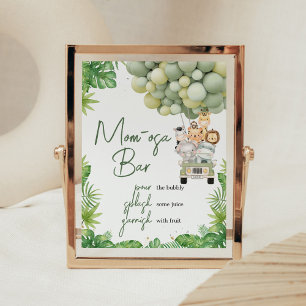 Oh Boy Jungle Safari Shower Mom Osa Bar Sign