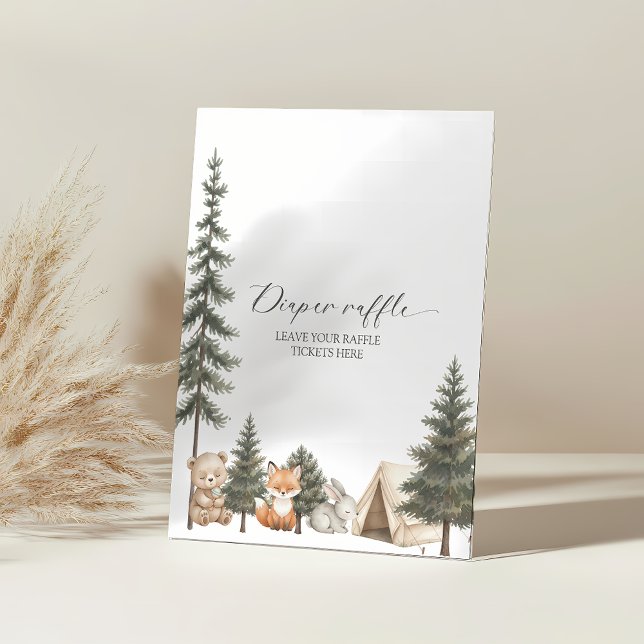 Oh boy let the adventure begin baby shower diaper pedestal sign (oh boy let adventure begin baby shower diaper raffle sign)