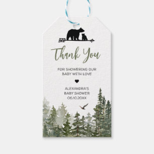 Oh Boy Lumberjack Baby Shower Favour Tags