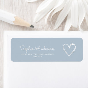 Oh Boy Minimalist Baby Shower  Return Address Label