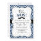 Oh Boy Moustache Baby Shower Invite / Navy