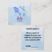 Oh Boy Oh Baby 2-tone blue Baby Shower