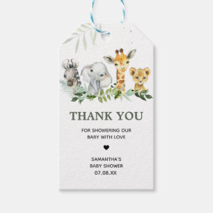 Oh Boy Safari Baby Shower Favour Tags