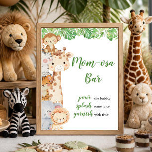 Oh Boy! Safari Shower Mum-osa Bar Table Sign