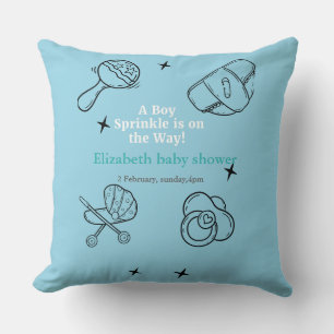 Oh Boy sprinkle It's A Boy Baby Shower  Cushion