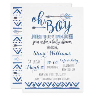 baby boy invite