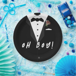 Oh Boy! Tuxedo Favour Box Paper Plate
