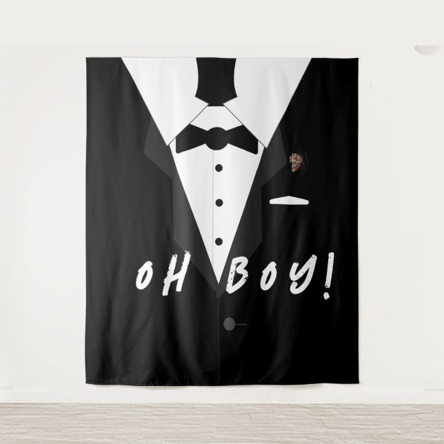 Oh Boy! Tuxedo  Tapestry (Front)