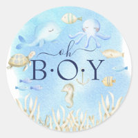 Oh Boy Under the Sea Baby Shower Favour