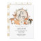 Oh Boy woodland pumpkin baby shower invitation