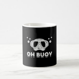 Oh Buoy Scuba Diving Diver Ocean Deep Sea Funny Coffee Mug