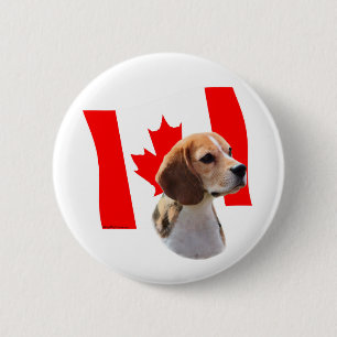 Oh Canada....and Beagles. 6 Cm Round Badge