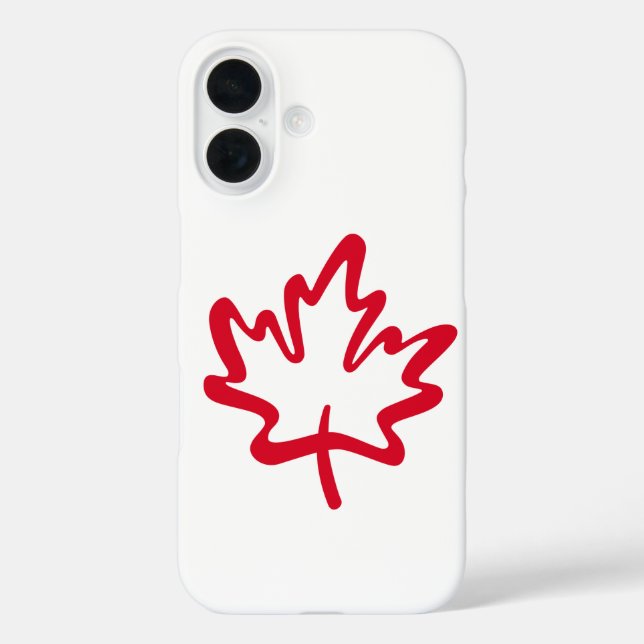 Oh Canada! Day Big Red Canadian Maple Leaf Case-Mate iPhone Case (Back)
