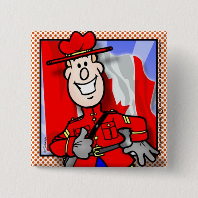 Oh Canada EH! 15 Cm Square Badge (Front)